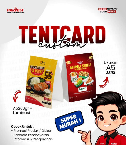 tent card surabaya