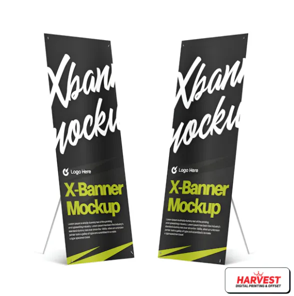 Cetak X Banner dan Y Banner