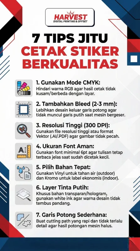 tips mencetak stiker