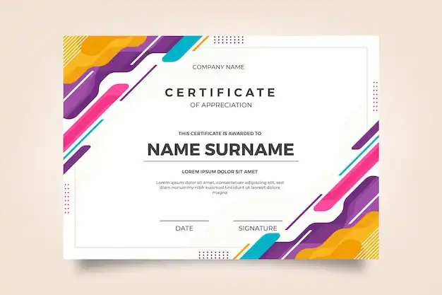 contoh sertifikat
