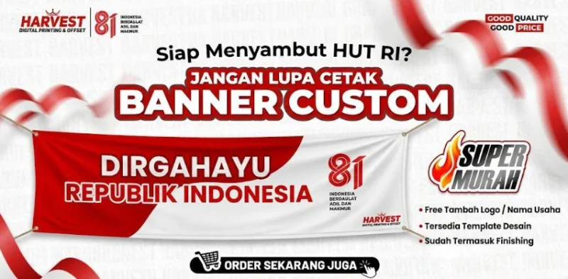 Cetak Banner dan Baliho Kemerdekaan