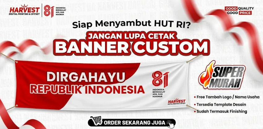 Cetak Banner dan Baliho Kemerdekaan