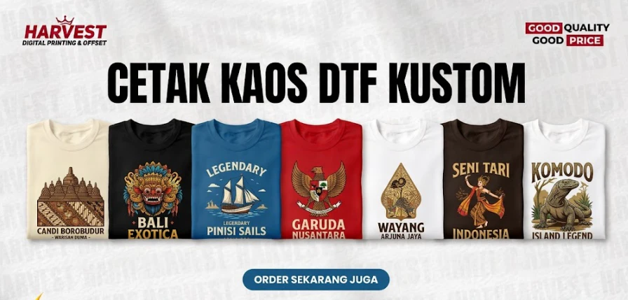 Kesalahan Saat Memesan Kaos Sablon DTF